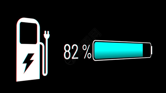 充值电的积极动汽车池在积极充前视像仪表板3D上让计算机图形化电动汽车池在积极充前视像仪表板上绿色设计图片