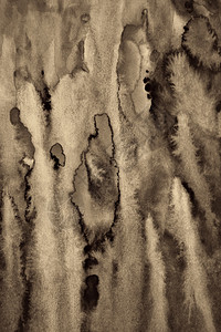 垃圾摇滚采用纸质纹理上的抽象水颜色可用作SepiatonedRetro风格的背景边界图片