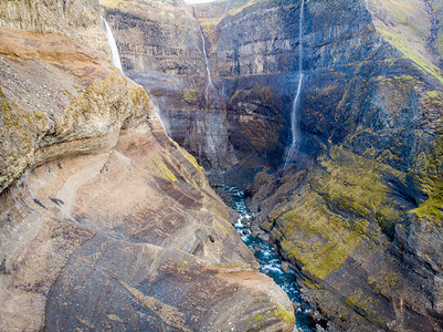 和平冰岛自然海弗斯瀑布景观全和冒险概念背历险梦见环境图片