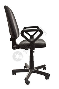 棕色的座位白背景上孤立的办公椅图片