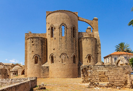 塞浦路斯岛法马古塔中世纪的希腊教堂圣乔治SteGeorge欧洲帕利卡拉斯图片