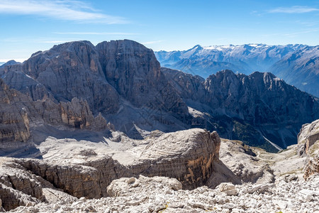 意大利布伦塔多洛米特斯伦蒂诺山峰景象白云石多洛米蒂风景优美图片