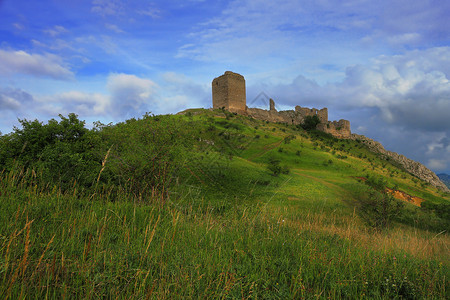 米茶罗马尼亚特兰西瓦Coltesti堡垒爬坡道城图片