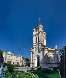 户外基督乌克兰奥德萨1028年在奥德萨一座属于乌克兰奥德萨圣母玛利亚大教堂的天主宗建筑中设立圣母玛利亚大教堂正方形图片