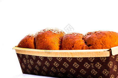 坚果CozonacKozunak或babka是一种甜白面包传统为罗马尼亚和保加利或者蛋糕图片