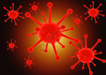 COVID19病毒模型图片