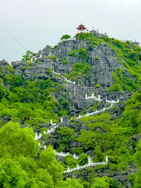 越南宁滨的HangMua塔台植物绿色农场图片