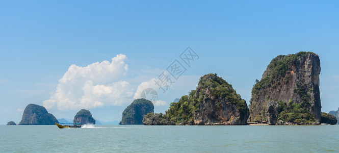 山景观泰国攀牙湾詹姆斯邦德岛或塔普的美丽风景图片