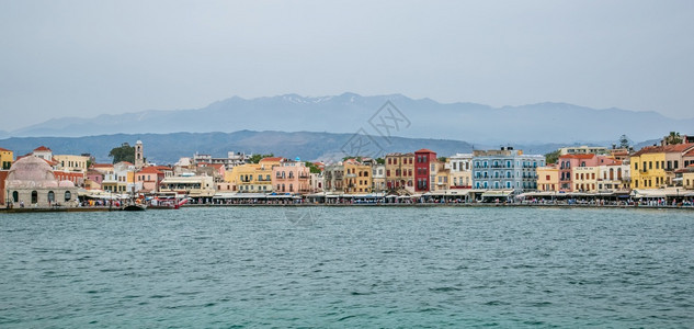 希腊克里特岛干尼亚灯塔克里特干尼亚灯塔风景建造旅行图片