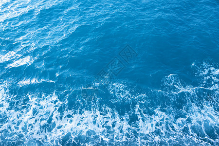 美丽的深蓝海浪旅行墙纸湿的图片