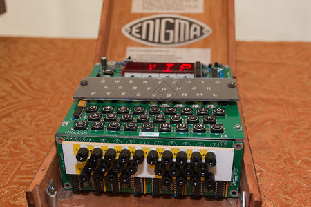 密码分析历史二战时期的Enigma密码编机图片