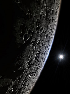 大气层一个很好的深空月球背景插图Name凉爽的传播图片