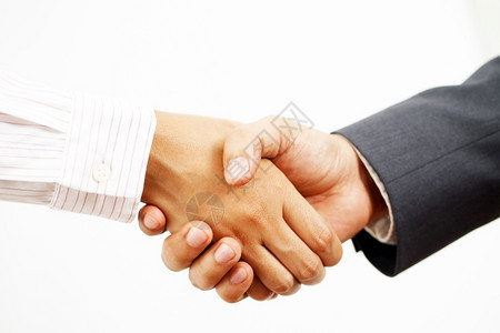 力量两个同事之间的一商人握手投资者的紧闭成功生意握手掌声朋友们图片