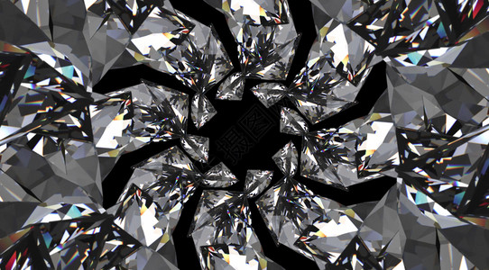 闪亮的美丽3d使纯钻石镜面表设计墙壁背景在纯钻石镜面内变得很滑稽镜子图片