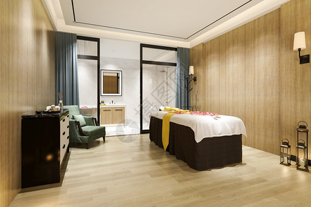 休息3d酒店套间提供温泉和按摩服务卫生兰花图片