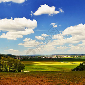 乡村的捷克天空云彩的自然风景捷克环境图案波西米亚惊人的图片