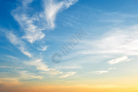 景观农村美丽的蓝色日落戏剧天空纹理背景图片
