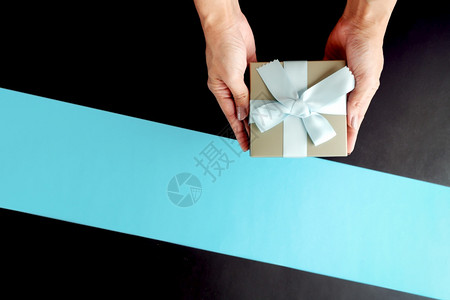 盒子圣诞节拳击日销售网上购物奢华礼品盒丝带图片