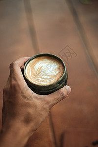 心文化盘子有选择焦点杯热拿铁艺术咖啡重点是白泡沫热拿铁艺术咖啡图片
