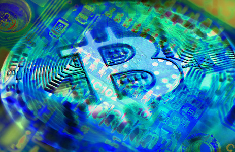 青铜经济趋势虚拟数字货币与金融投资贸易概念比特币加密货抽象金融背景经济趋势虚拟数字货币抽象背景插图买图片
