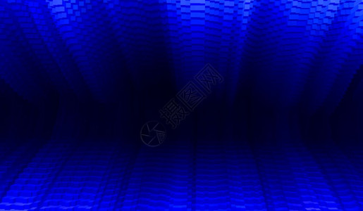 管子介绍技术水平充满活力的蓝色商务演示文稿3d挤压立方体隧道抽象背景水平充满活力的生动蓝色商务演示文稿挤压图片
