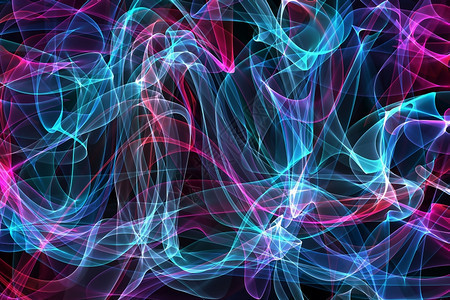 插图闪光力量抽象的多彩扭曲波浪图片