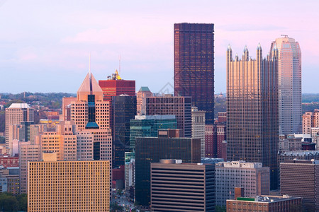 建筑物美国宾夕法尼亚州匹兹堡市中心商业区摩天大楼的详情游客户外图片