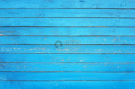 旧墙木蓝板背景纹理有条的破旧木板图片