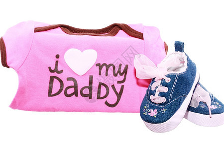 童年象征婴儿鞋和西装给父亲节的留言青铜图片