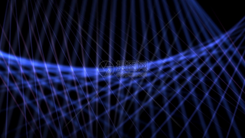 粒子形象的几何学3d插图催眠线网格创建几何模式计算机图形图片