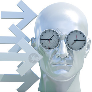 在职的担心超载时间概念3D说明人头和时间商业拖延任命压力最后期限加班时间正在速安排表管理倒计时概念三时间概念图片