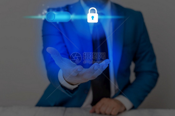 屏幕用于Web数据信息安全应用系统的图形挂锁最新数字技术保护据挂锁安全在虚拟显示器上的商人带锁以确保安全手机虚拟的图片