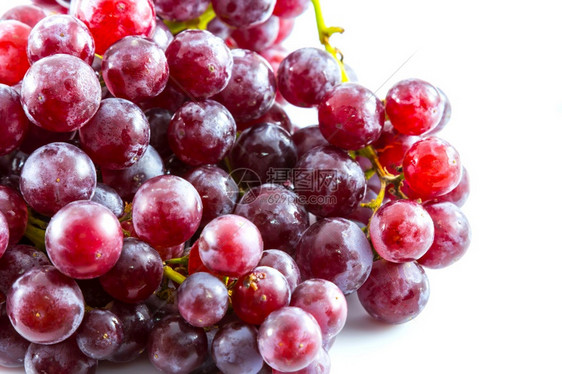 葡萄栽培束白底红葡萄水果多汁的图片
