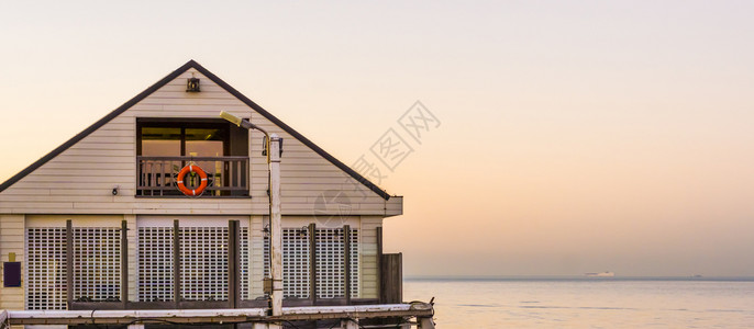 佛兰芒语小屋建筑学比利时布兰肯堡港白滩别墅比利时日落海岸的建筑图案图片