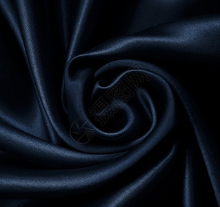 缎面黑暗的平滑优雅黑色丝绸可用作背景银图片