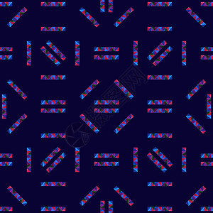 流行音乐艺术的几何学现代风格的抽象几何手绘无缝图案背景用于墙纸包装纺织品设计表面织物图片