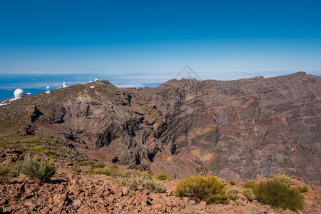 西班牙加那利岛帕尔马最高顶峰Roquedeloswashachos天文观测台镜片吸引力天文台图片