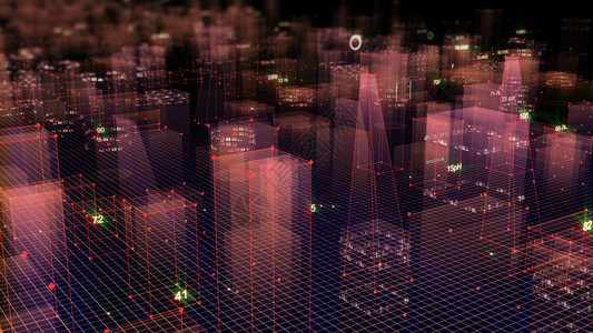 使成为形象的贮存3D从网络空间和信息存储中的数据向抽象技术数字城市展示信息空间存储中的抽象技术图片