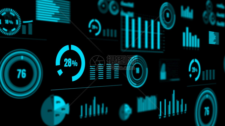 网络展示运动用于财务数据分析的愿景商业仪表板3D使计算机图形用于财务数据分析的愿景商业仪表板能够用于财务数据分析图片