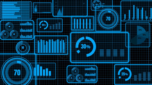 用于财务数据分析的愿景商业仪表板3D使计算机图形用于财务数据分析的愿景商业仪表板能够用于财务数据分析技术战略金融的图片