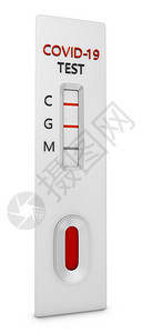 危险快速检测白底3D变异的冠状抗体的快速测试维度大流行图片