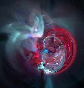 丰富多彩的蓝色和红发光模糊的圆形图一个能量紧张度电力黑色背景的符号A闪亮的圆形图一个能量电力的象征幻想时髦的图片