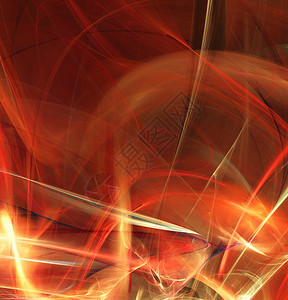 红发模糊的抽象黑色背景的碎形抽象A围绕螺旋和海浪的闪光中心周围环绕央有创造力的径向图片