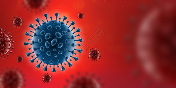 血液危险冠状红血中的Covid19冠状图片