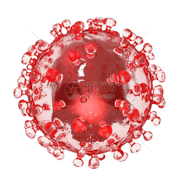 3D艺术插图冠状沙尔cov2象征疾病生物危害图片