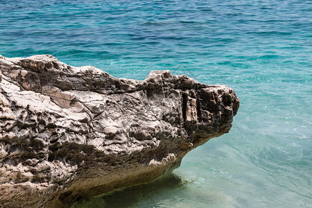 夏天海景绿松石意大利夏季海附近的萨丁尼亚岛克利夫斯图片
