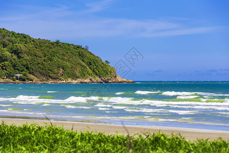 泰国东海岸滩风景自然爬坡道图片