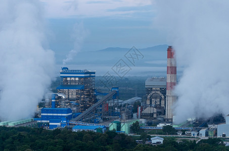 技术场地力量烟雾煤电站中的蒸汽空气污染蒸发电厂的爆空污染图片