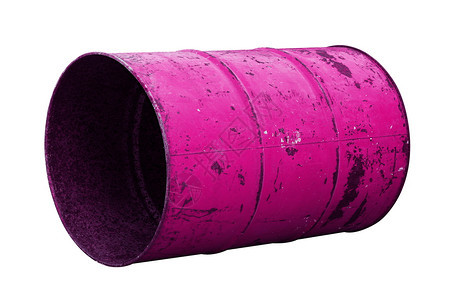 加仑粉红或紫色旧以背景白隔离贮存水坑图片