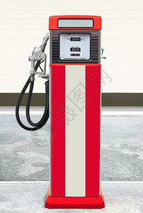 服务带有乙基气体的老旧加油站优质的泵图片